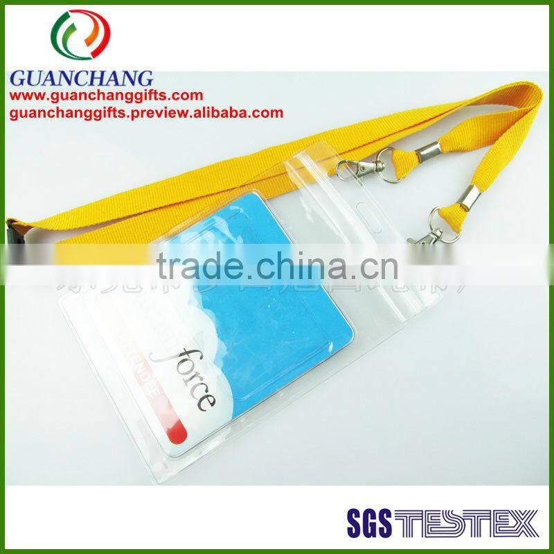 custom plastic pouch lanyard