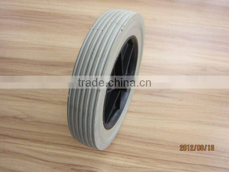 10 inch semi pneumatic rubber wheel for trolley