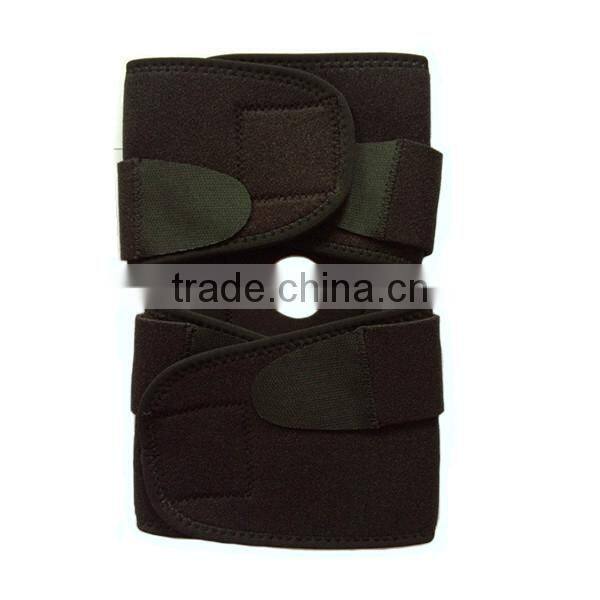 Adjustable Sports Leg Knee Support Brace Wrap Protector Pads Cap Patella Guard 2 Spring Bars, One Size, Black