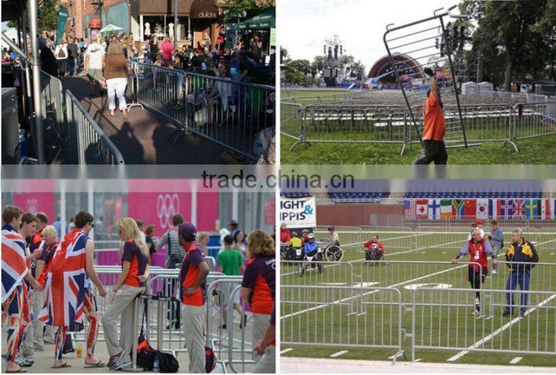 free sample crowd barricades steel fencing for crowd control manufactory