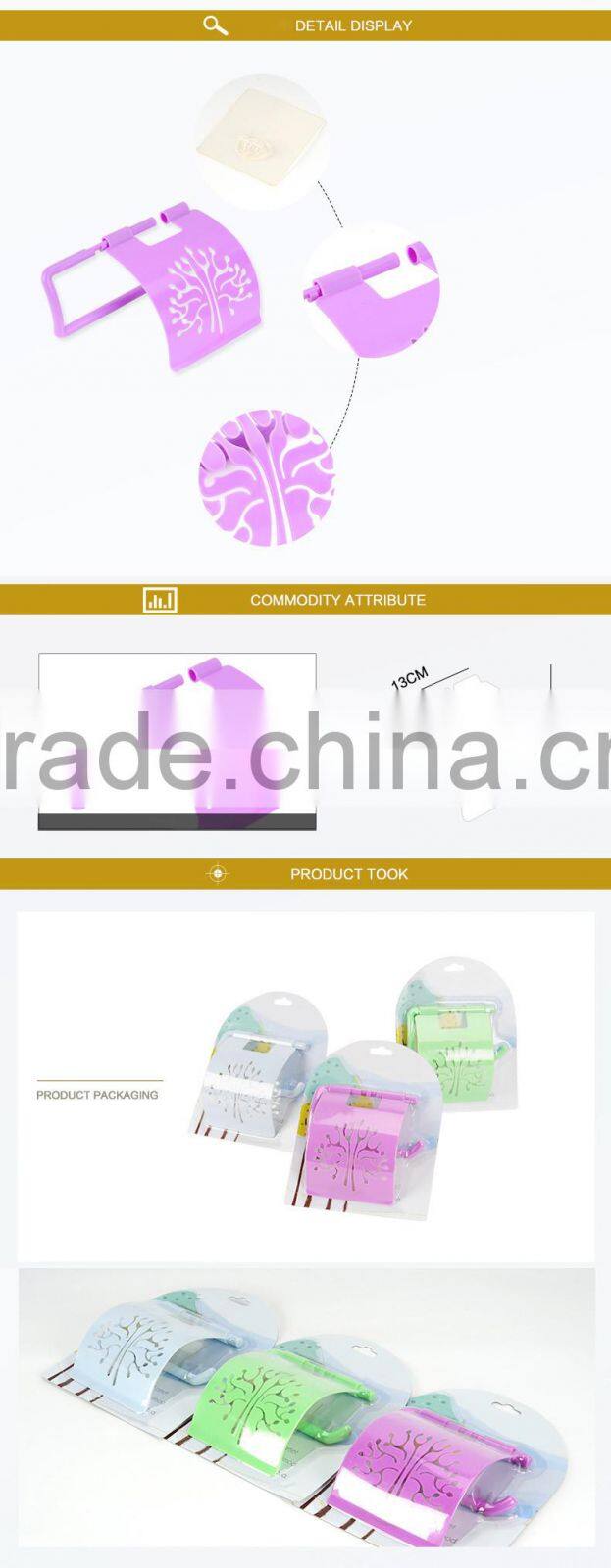 Wall Mounted Plastic Bathroom Toilet Paper Holder Waterproof Tissue Holder