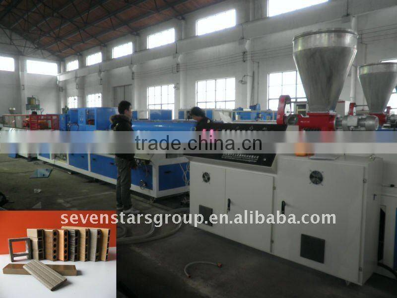 Wood plastic profile production line