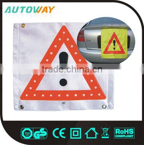 Plastic Traffic Safety Emergency Foldable Warning Triangle Labels