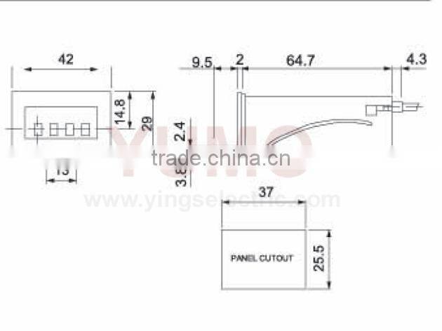 MCF-4X 4 digit counter display digital counter mechanical counter