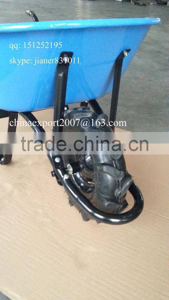 Steel Industrial Wheelbarrow with PU/Foam Wheel 4.00-8 for South America Market