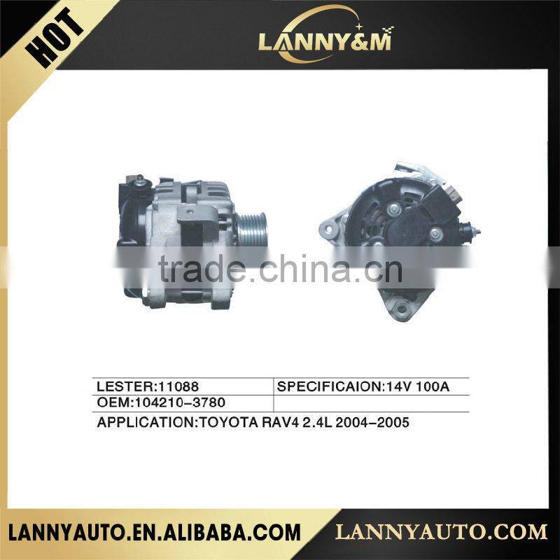 104210-3780 Auto parts 14V 100A alternator for Toyota LESTER:11088