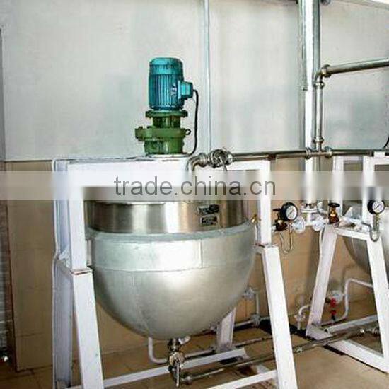 steam cooking kettle with agitator