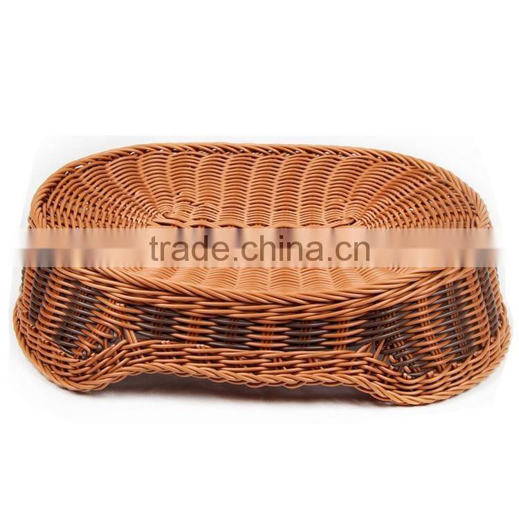 2016 cheap pet accessory custom size wicker hand made pet basket