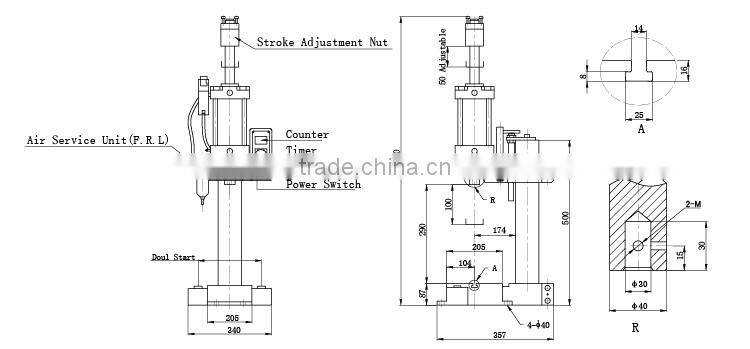 JLYU good price factory direct manufacture 0.8 ton pneumatic heat press machine t-shirt