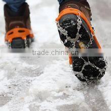 Rubber sole reusable anti slip ice snow shoe grips