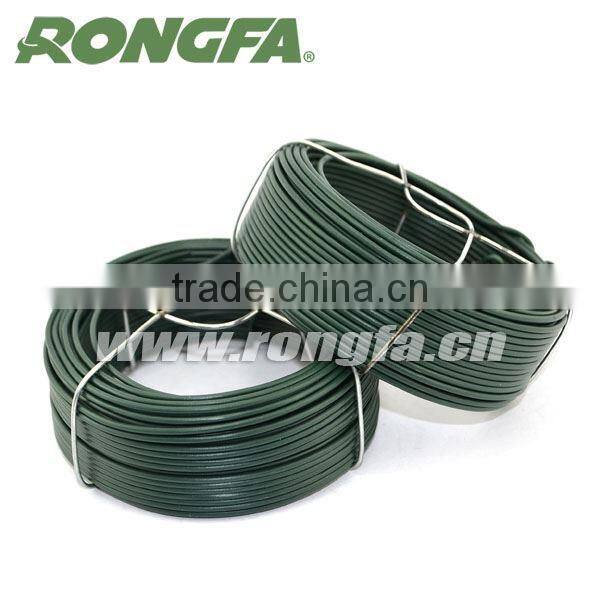 15m 20m 30m Green Plastic Coated Garden Round Iron Wire
