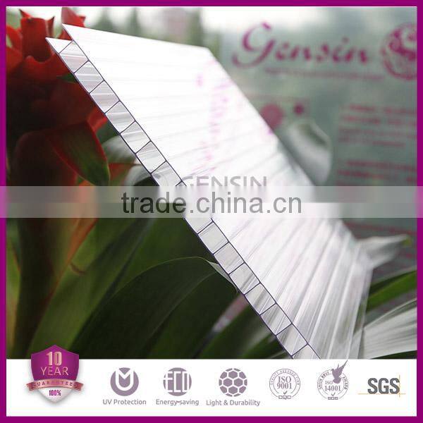 UV Coated Twinwall Hollow Polycarbonate Sheet Greenhouse