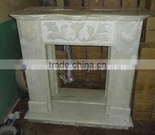 New selling good quality WHITE ONYX FIREPLACES