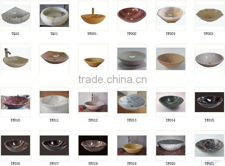 Natural red onyx bathroom sinks and basins