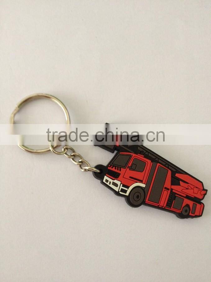 newly 3D silicone rubber car keychain