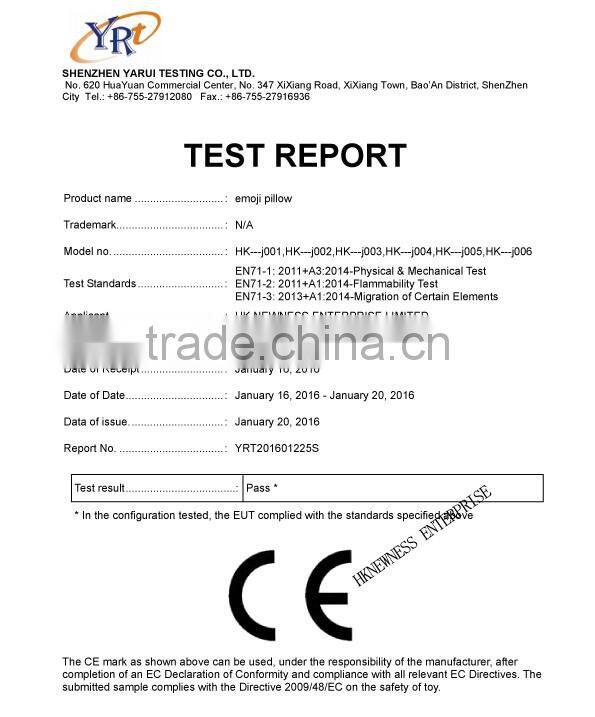 Hot Sale Soft Plush Emoji Pillow Wholesale