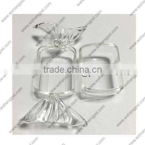 Cleverish portable cute transparent candy plastic storage jewelry wedding box kit