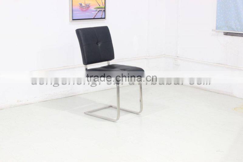 Living room metal chair leather dining chair living room furniture