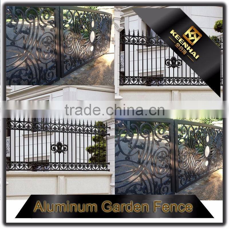 Color Powder Coated Aluminum Decorative Villa Fence Panels Garden