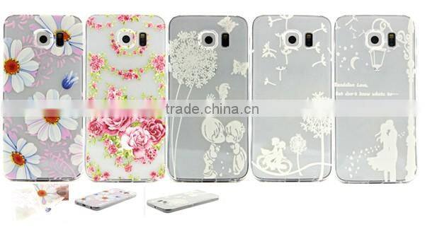 Cartoon Pattern Phone Case , Soft TPU Mobile Phone Case For Samsung S6