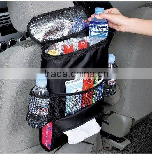 Car seat-back Organizer with cooler bag/organizer for car