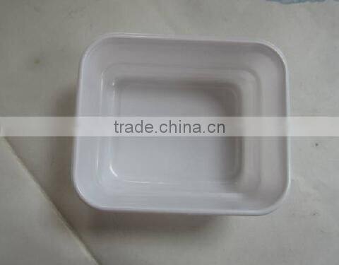 Disposable Rectangular Salad Bowl, Plastic Dish, Airline Salad Bowl