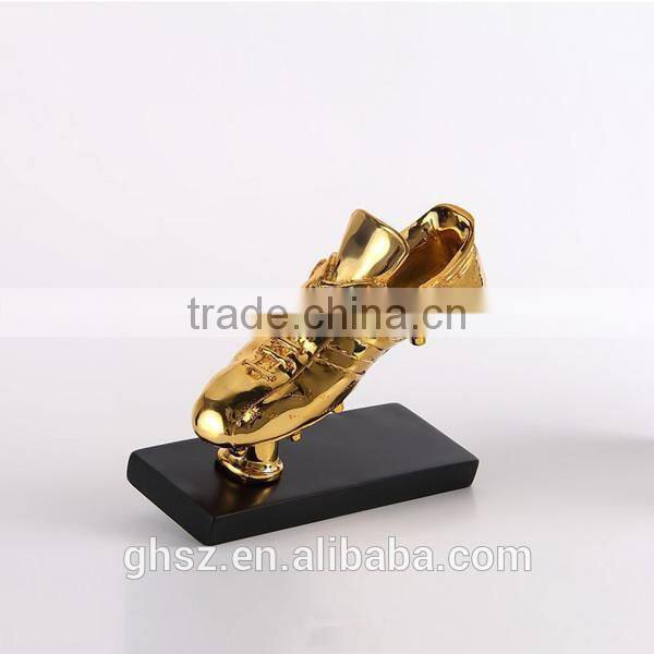 alibaba express Golden Boot resin fantasy football trophy cup