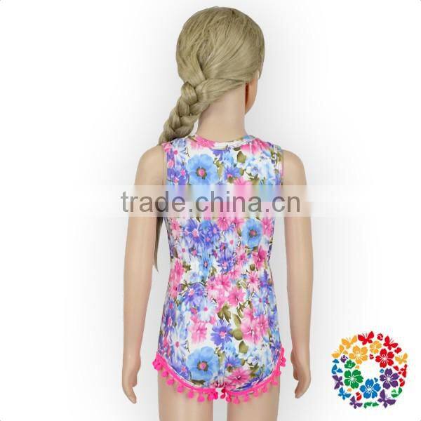 Hot Selling Infant Sleeveless Chicken Bodysuit Sunsuit Flower Patriotic Baby Clothing Children Romper