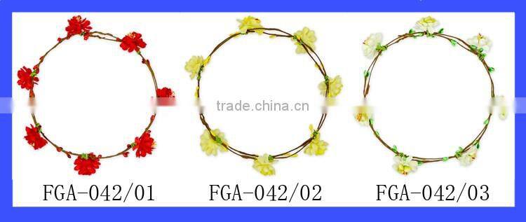 Handmade Flower Wreath Hair Accessories Wedding Rose Flower Garland