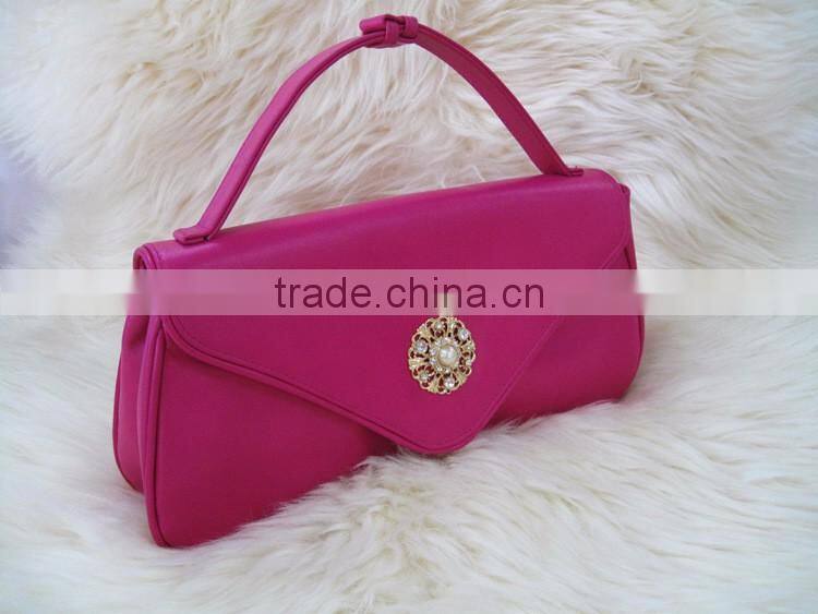 Genuine leather cow leather cosmetic bag , makeup bag