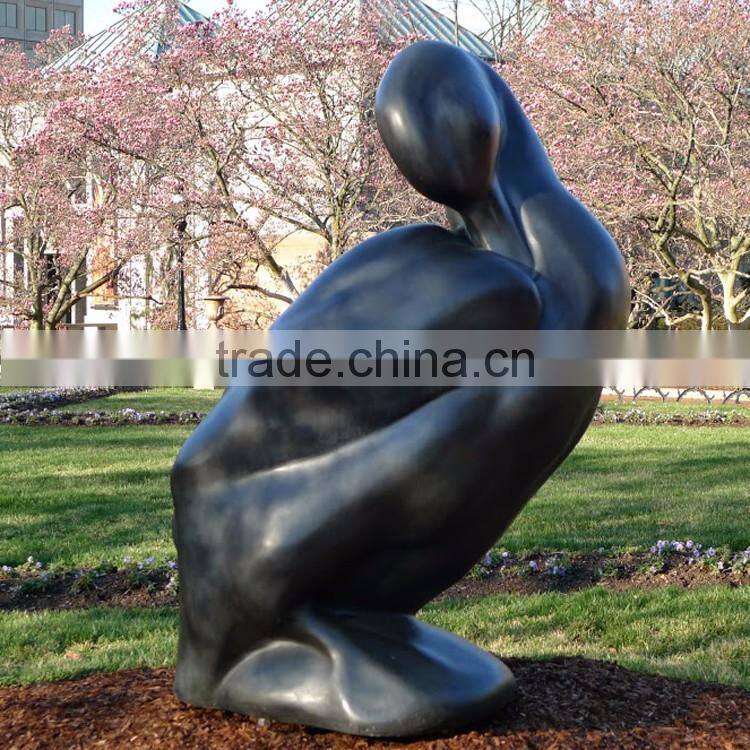 Bronze Swan sculpture for garden decor
