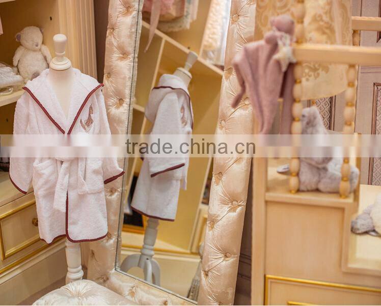 BISINI ivory color wooden upholstered dressing bench for bedroom - BF07-70322B