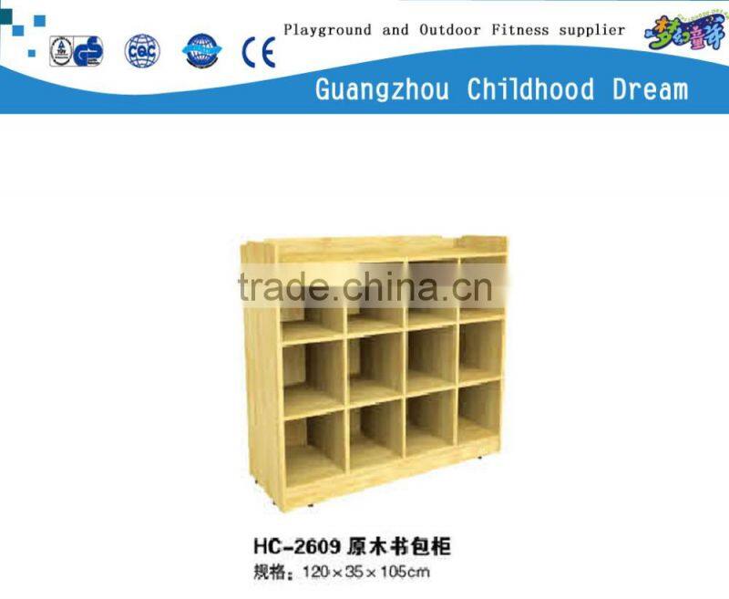 (HC-2609) NEW ARRIVAL schoolbag storage cabinet, nursery school furniture, toy storage cabinet name muslim girl