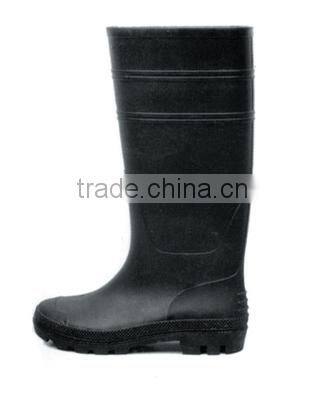PVC safety shoes with steel toe for industry