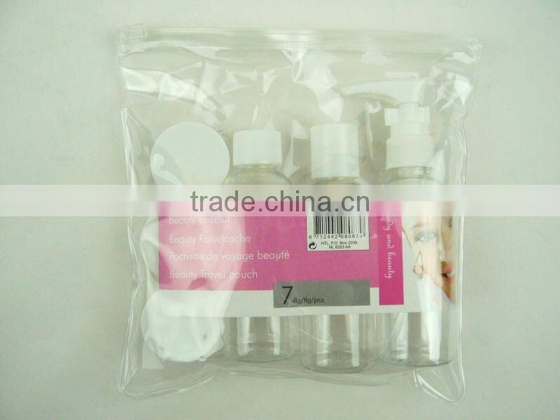 6Pcs travel bath set with PVC bag