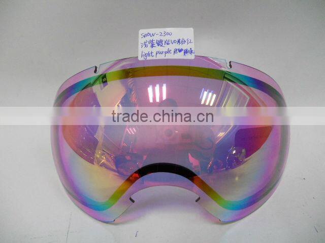 FDA & CE certificate ski goggle elastic,mirror lens ski goggle,