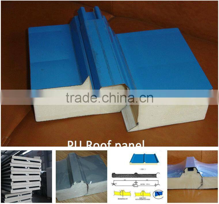 Polyurethane sandwich roof panel / roof sandwich panel