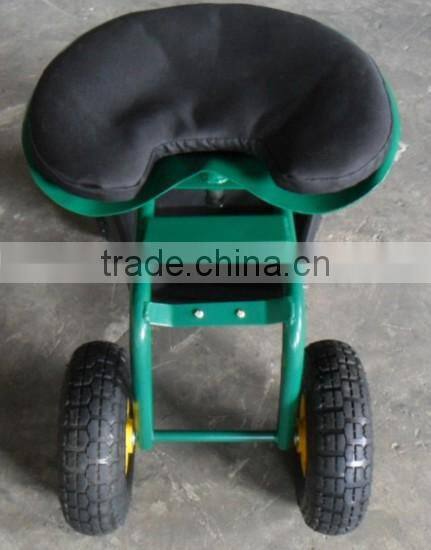 Rolling Garden Work Seat (Steerable with Pad)