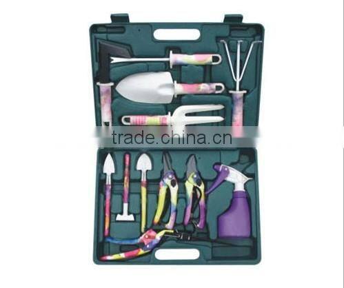 2016 hot sale!! new fashionalbe good quality and competitive price garden tool set in plastic case