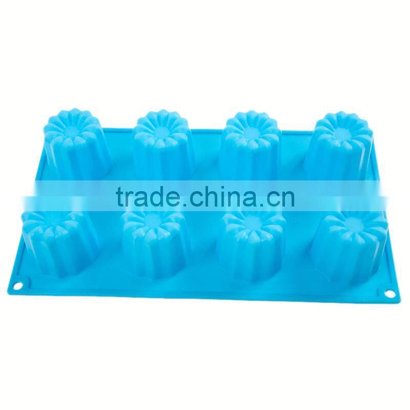 Floral Canneles Silicone Mold Cake Baking Cup Pudding Silicone Cannele Pan