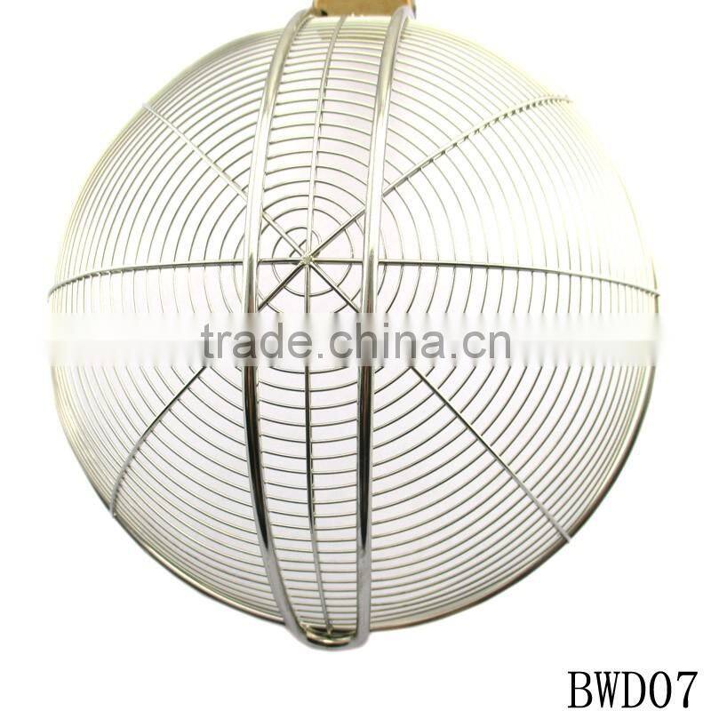 Stainless steel Fry strainer with wooden handle