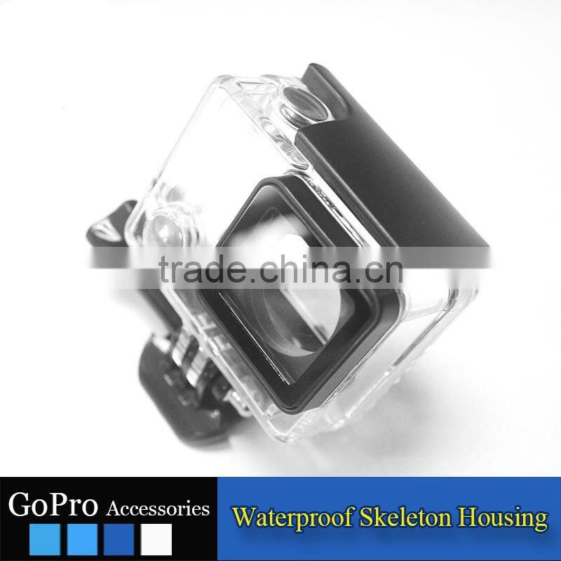 2016 New Wholesale waterproof skeleton housing for sports camera accessory