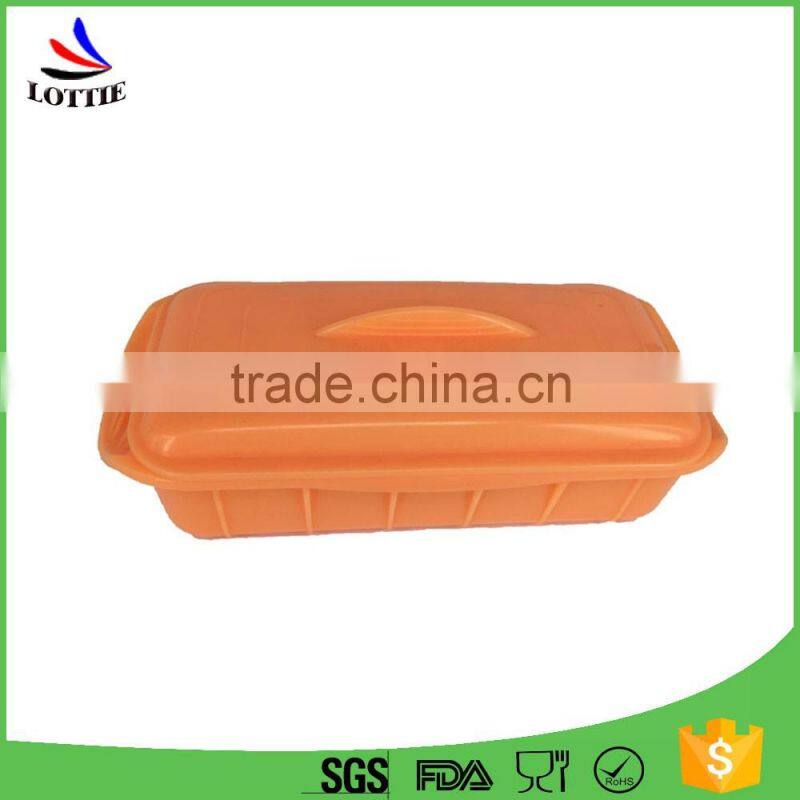 Hot Sale Eco Friendly Silicone Double Collapsible Lunch Box Bento Food Container