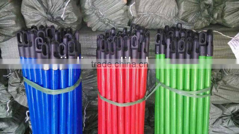 Good quality wooden broom handle with long cap