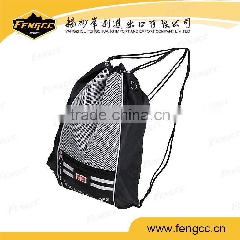 Cotton fabric string backpack bag gift with logo printing