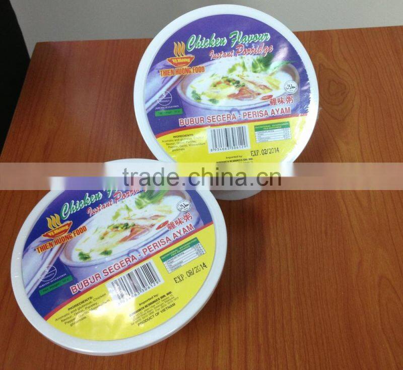 DELICIOUS & QUALITY VEGETARIAN FLAVOUR INSTANT BOWL PORRIDGE 50g - Thien Huong Food JSC