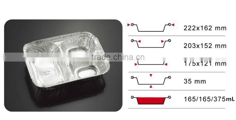 airline aluminium foil containers disposable aluminium tray