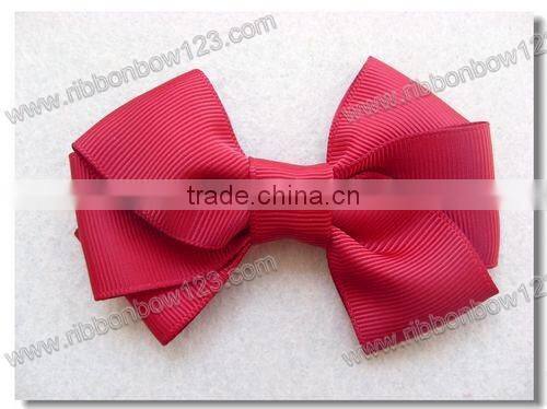 red grosgrain ribbob bow,wholesale tribbon bow