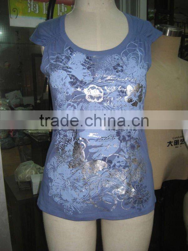Hot printed lady T-shirt