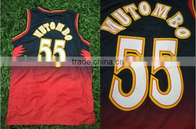 Latest quick dry new basketball jersey custom logo design /basketball jersey color green